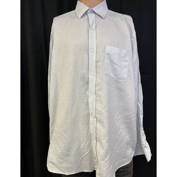 Johnston & Murphy Men's White Shirt/Button Up Sz XL SKU 4861 - Picture 1 of 6